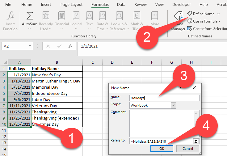 NETWORKDAYS function