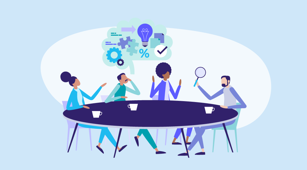 Conceptual illustration representing an AI Hackathon.