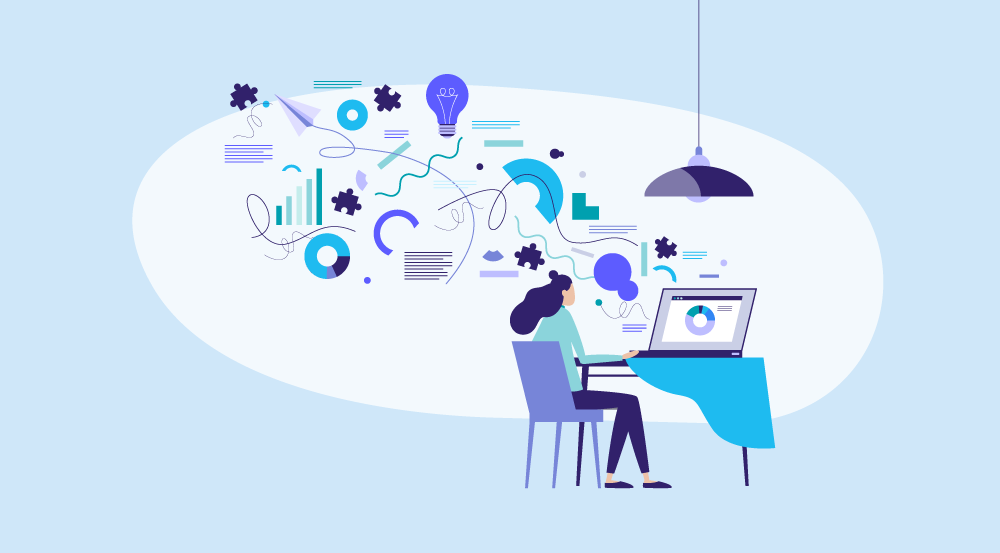 A conceptual idea of AI and automation in HR.
