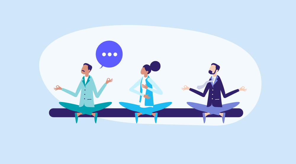 Conceptual depiction of an employee wellness program.