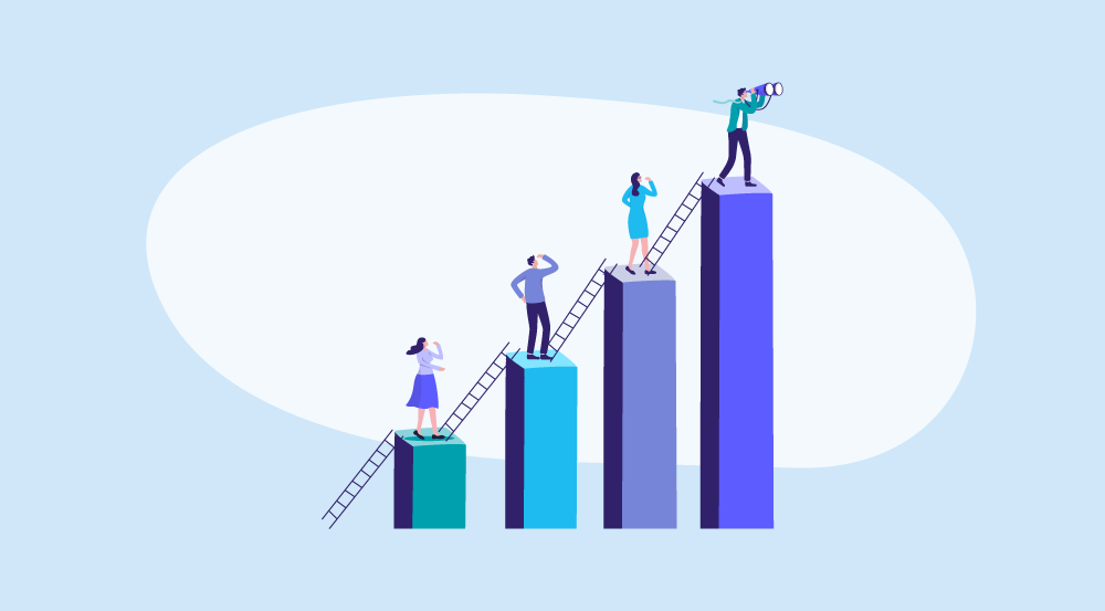 Conceptual illustration representing HR career predictions.