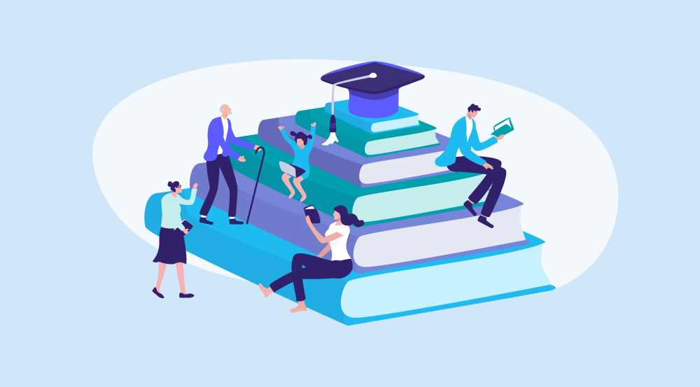 Conceptual illustration representing an L&D course.
