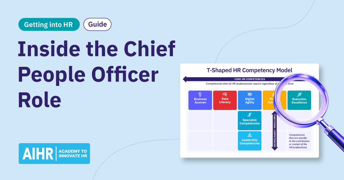 A conceptual representation of a Chief People Officer.