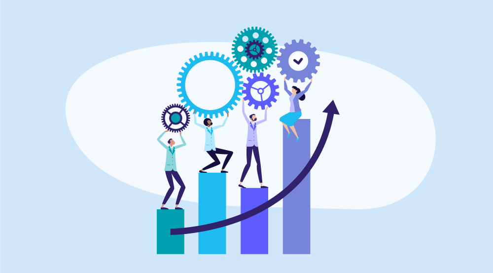 Conceptual illustration representing HR responsibilities.